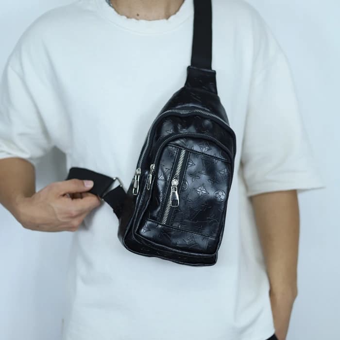 کیف بادی بگ چرم اورجینال LV برجسته