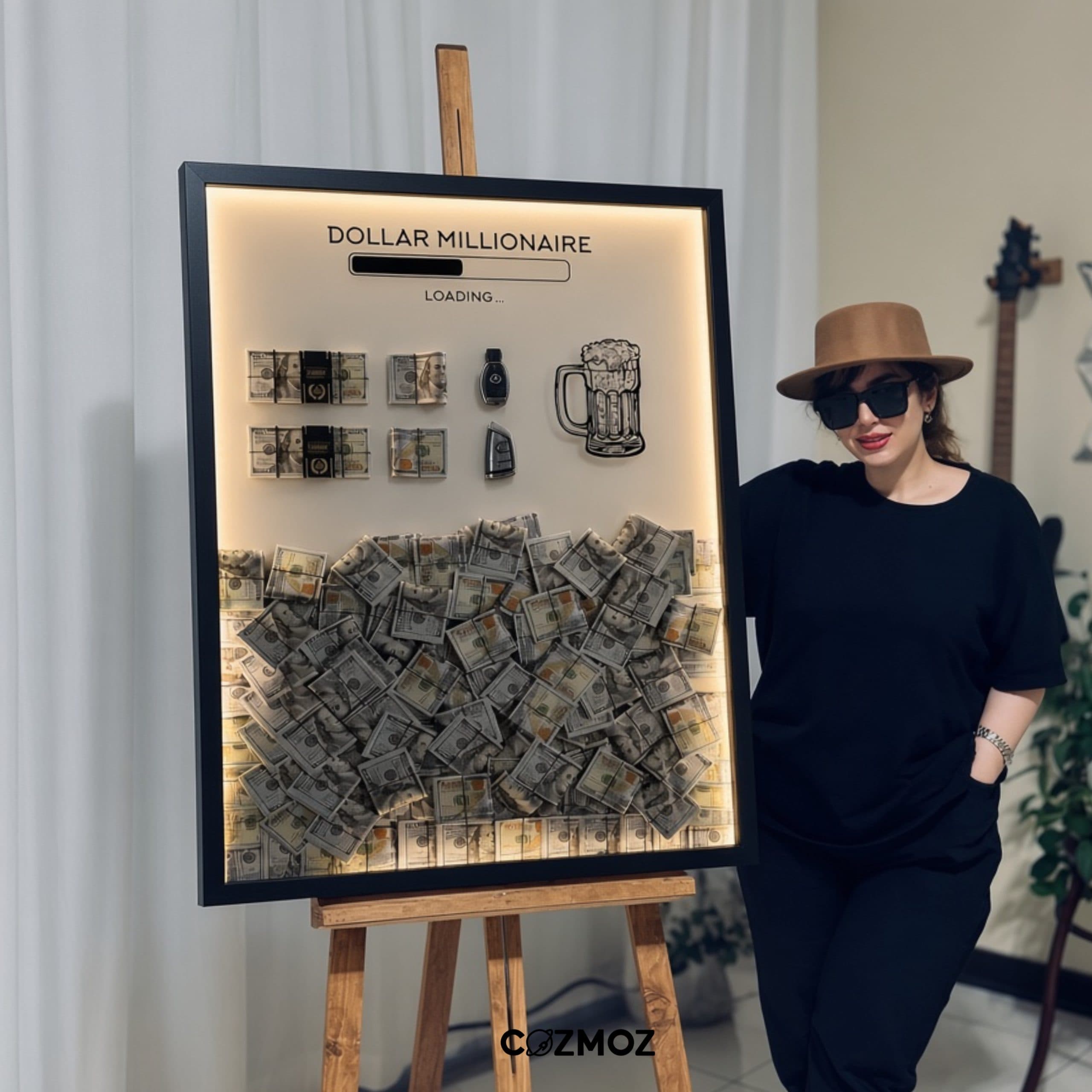 تابلو دکوراتیو دلار میلیونر | DOLLAR MILLIONER — تصویر ۴