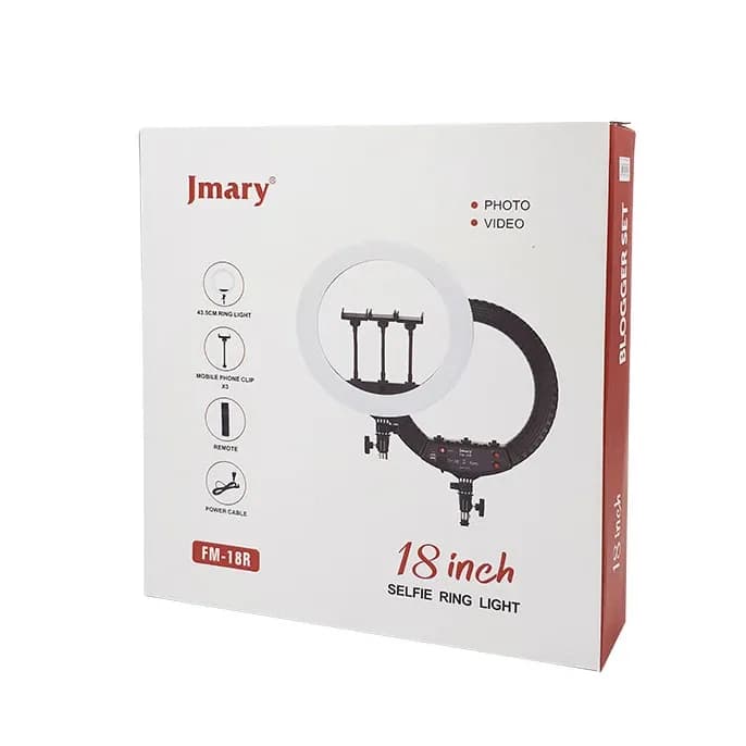 رینگ لایت بدون پایه JMARY FM-18
