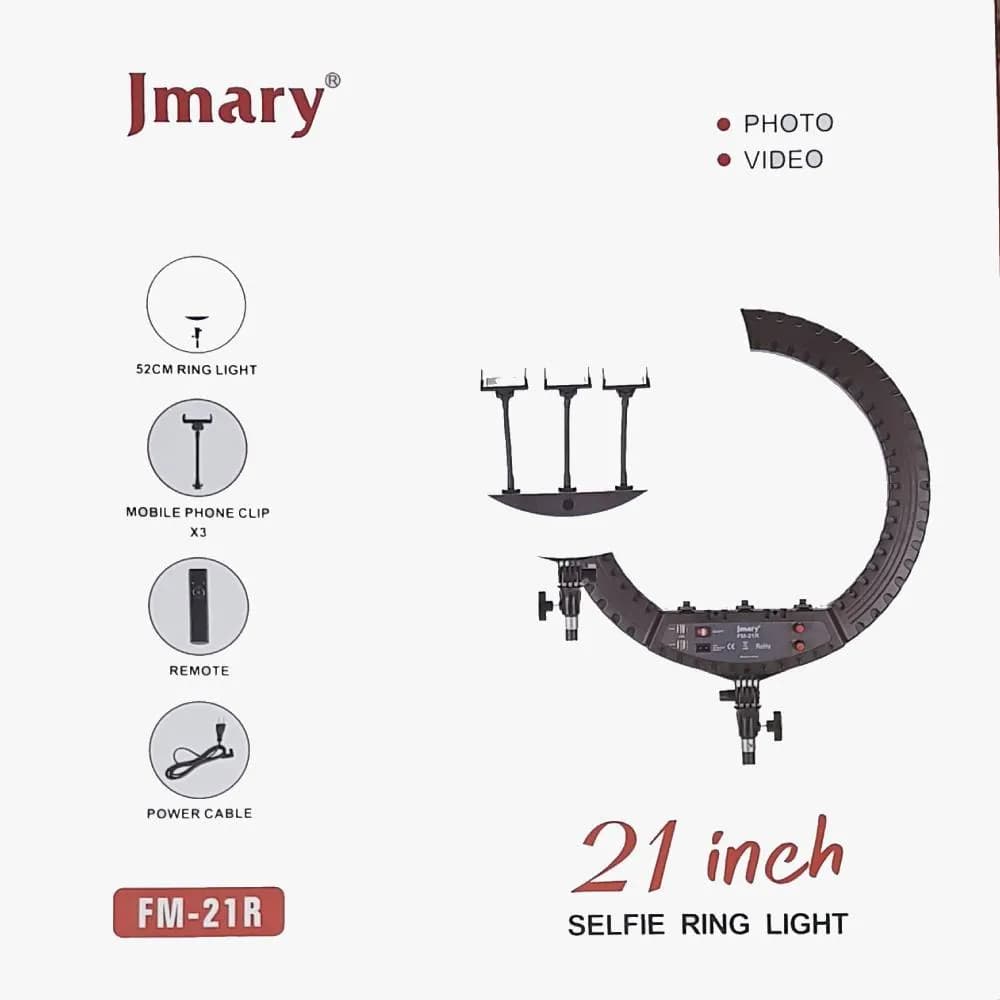 رینگ لایت بدون پایه JMARY FM-21 — تصویر ۴