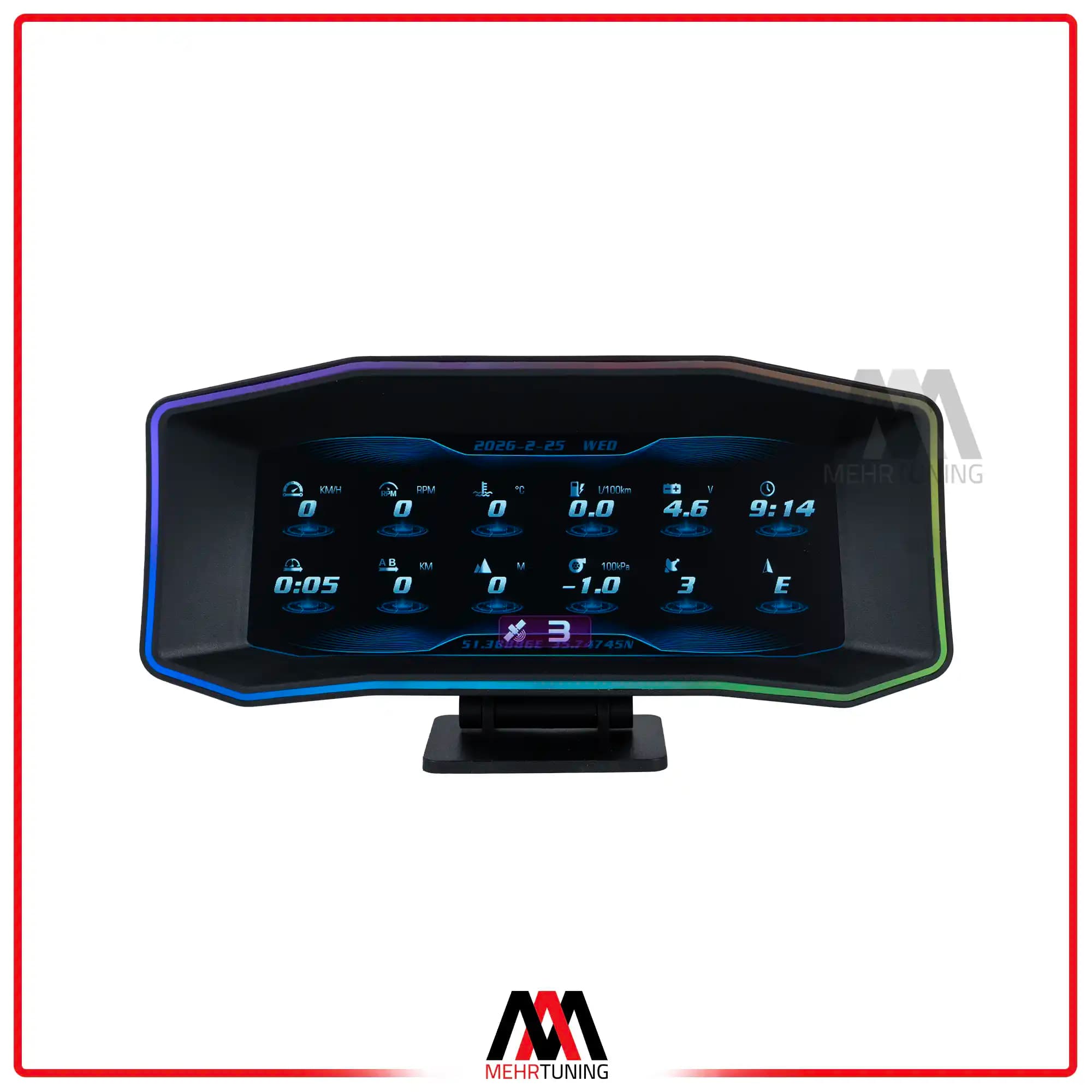 گیج OBD2 مدل HUD P4 وارداتی — تصویر ۶