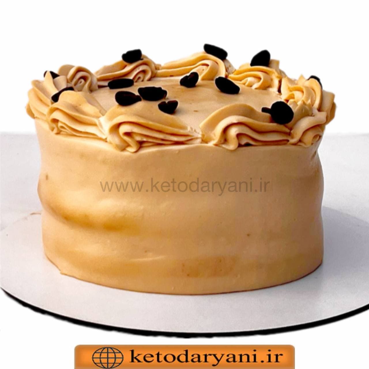 کیک تولد نسکافه ای کتوژنیک