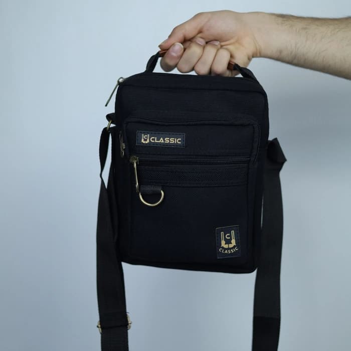کیف دوشی یکطرفه مردانه کتان کلاسیک T2 — تصویر ۳