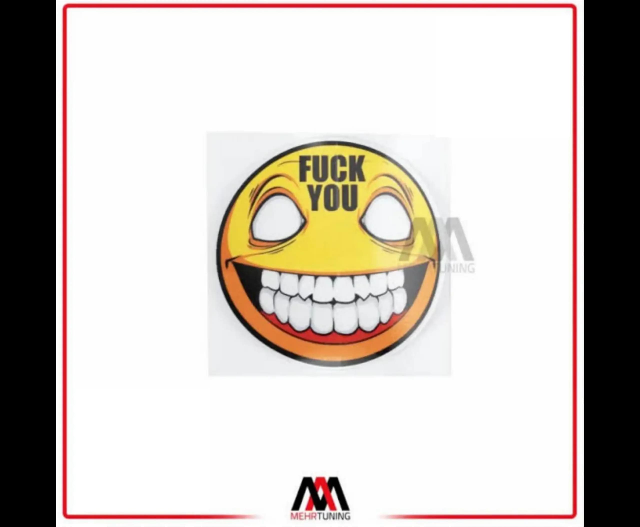برچسب ماشین طرح Smile
