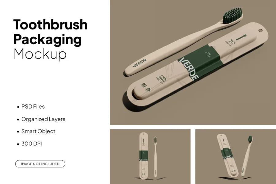 پکیج موکاپ مسواک حرفه ای کد EH4L7GU