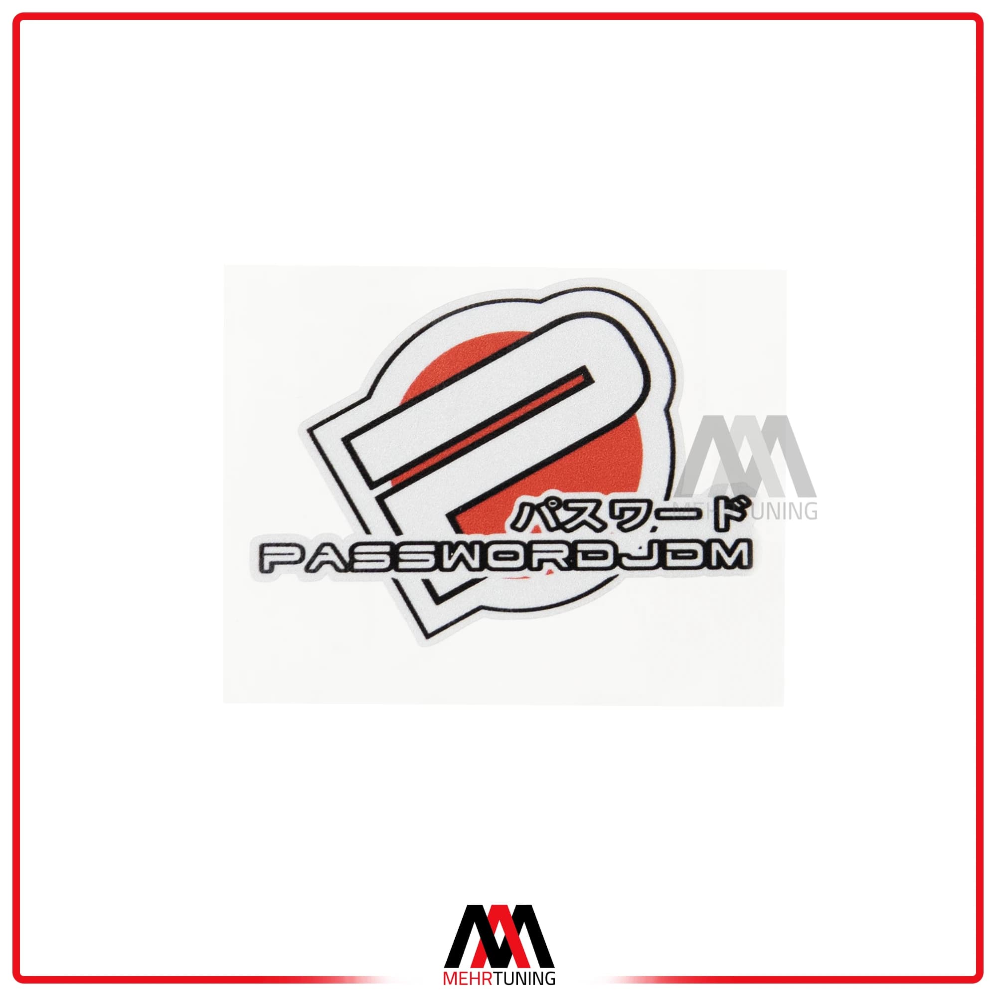 برچسب خودرو طرح PASSWORD JDM