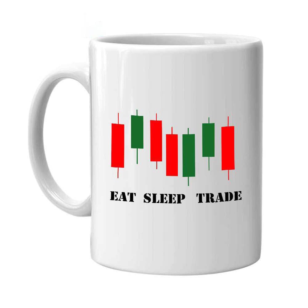 ماگ تریدر طرح eat sleep trade