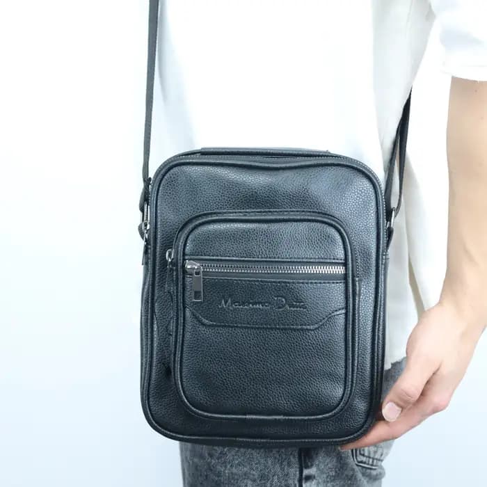 کیف دوشی مردانه یکطرفه چرم مدل ماسیمادوتی