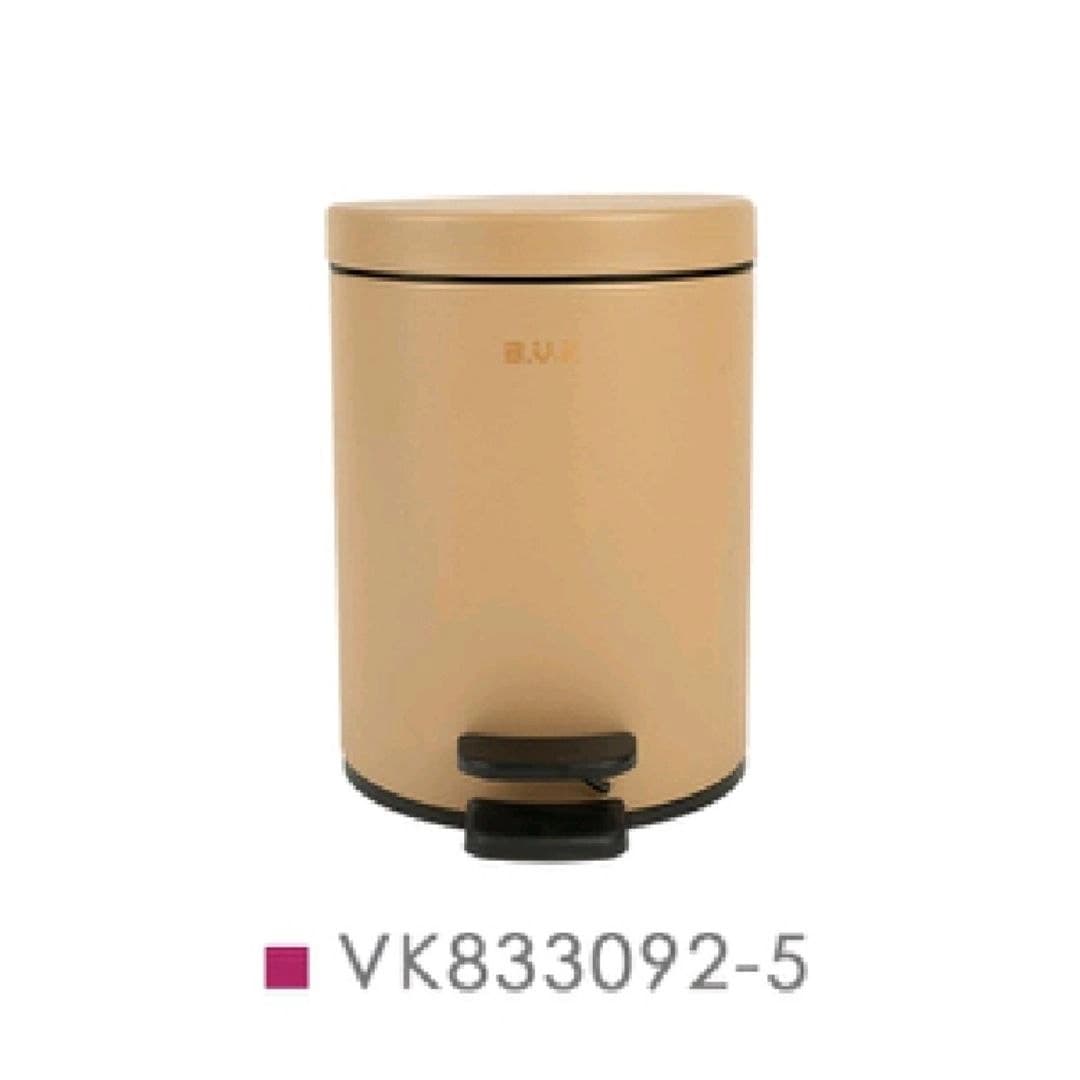 سطل زباله BVK بی وی کی 5 لیتر کرم کد VK833092-5