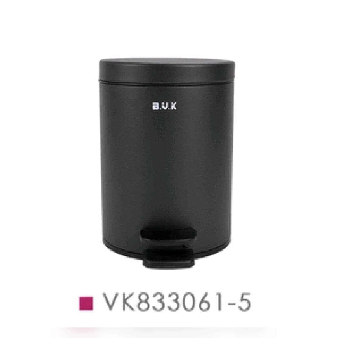 سطل زباله BVK بی وی کی 5 لیتر مشکی کد VK833061-5