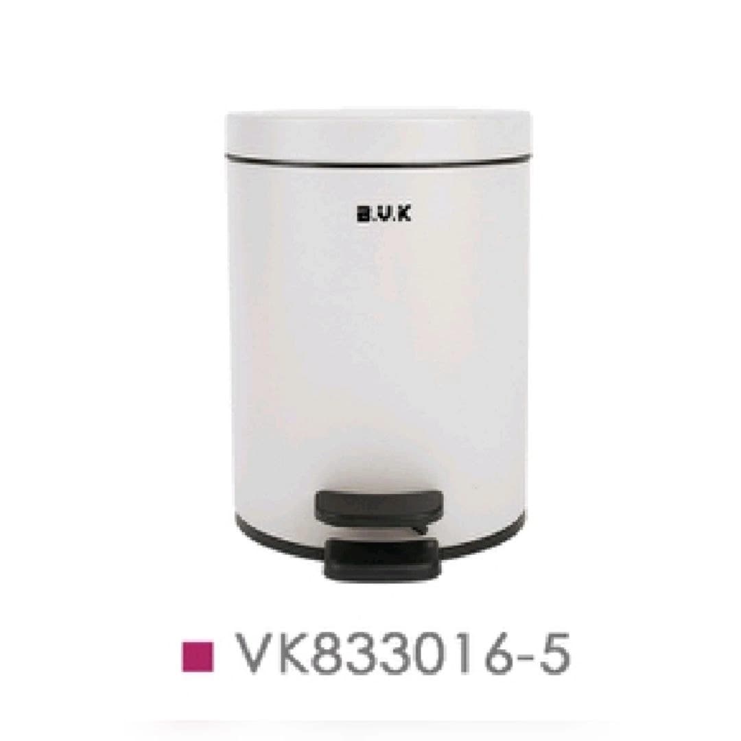 سطل زباله BVK بی وی کی 5 لیتر سفید کد VK833016-5