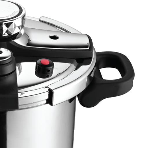 زودپز استیل زیو مدل ZPC-1655-09 با دو قابلمه 6 و 9 لیتری — تصویر ۴