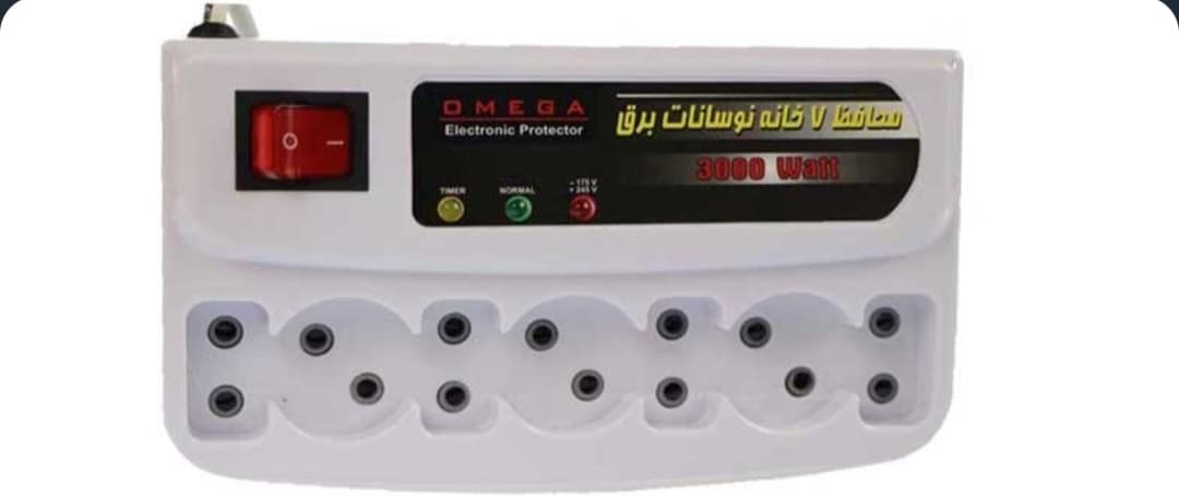 محافظ برق مدل امگا ۷ خانه کابل ۳ متری