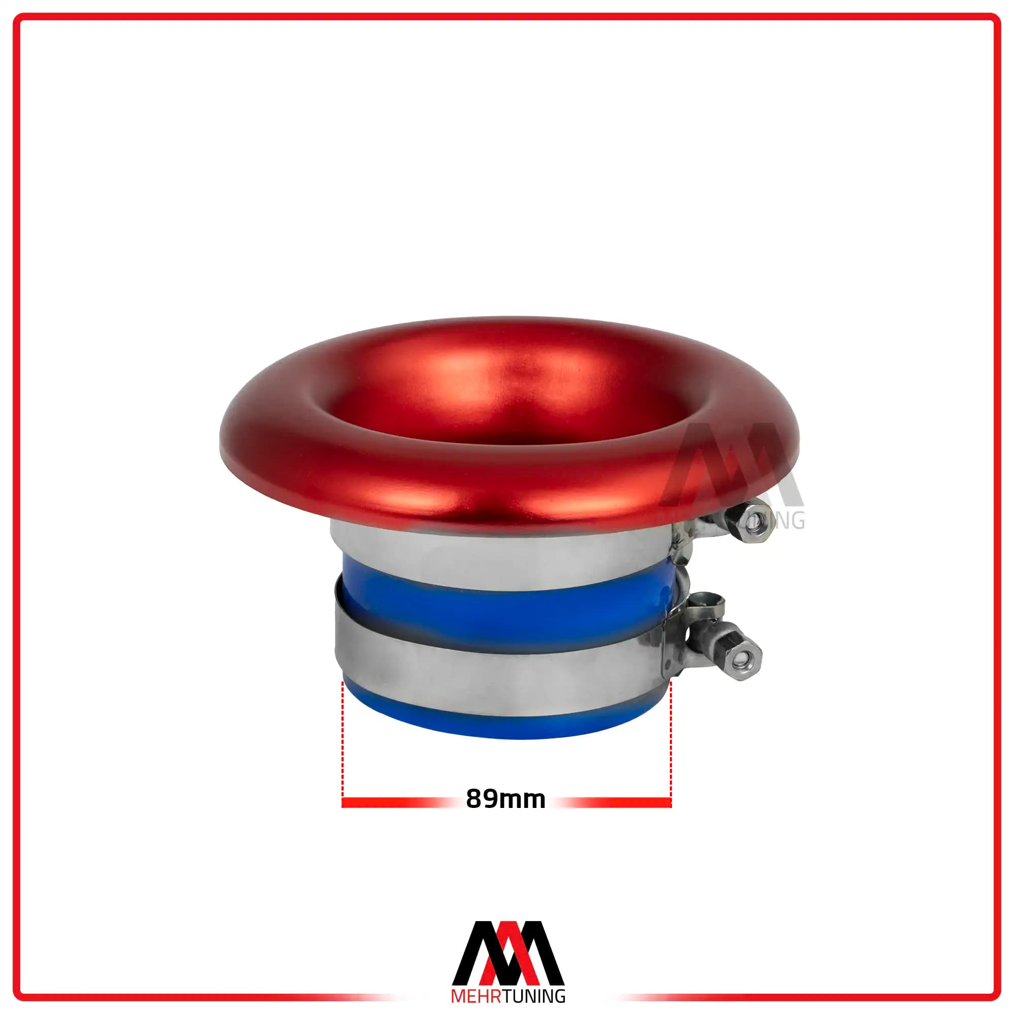سر هورن 3.5 اینچ آنادایز شده به همراه سیلیکون و کلمپ