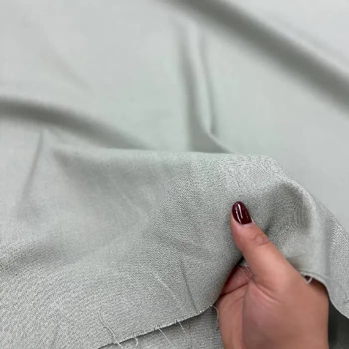 پارچه لینن رنگ سبز پاستلی — تصویر ۴