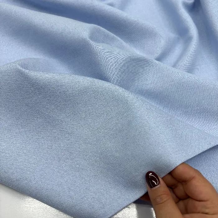 پارچه لینن رنگ آبی پاستلی — تصویر ۲