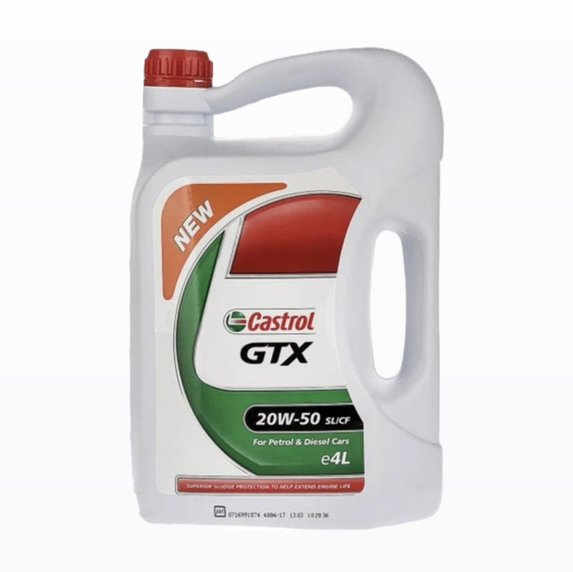 روغن موتور کاسترول GTX 20W50 SL حجم ۴ لیتر