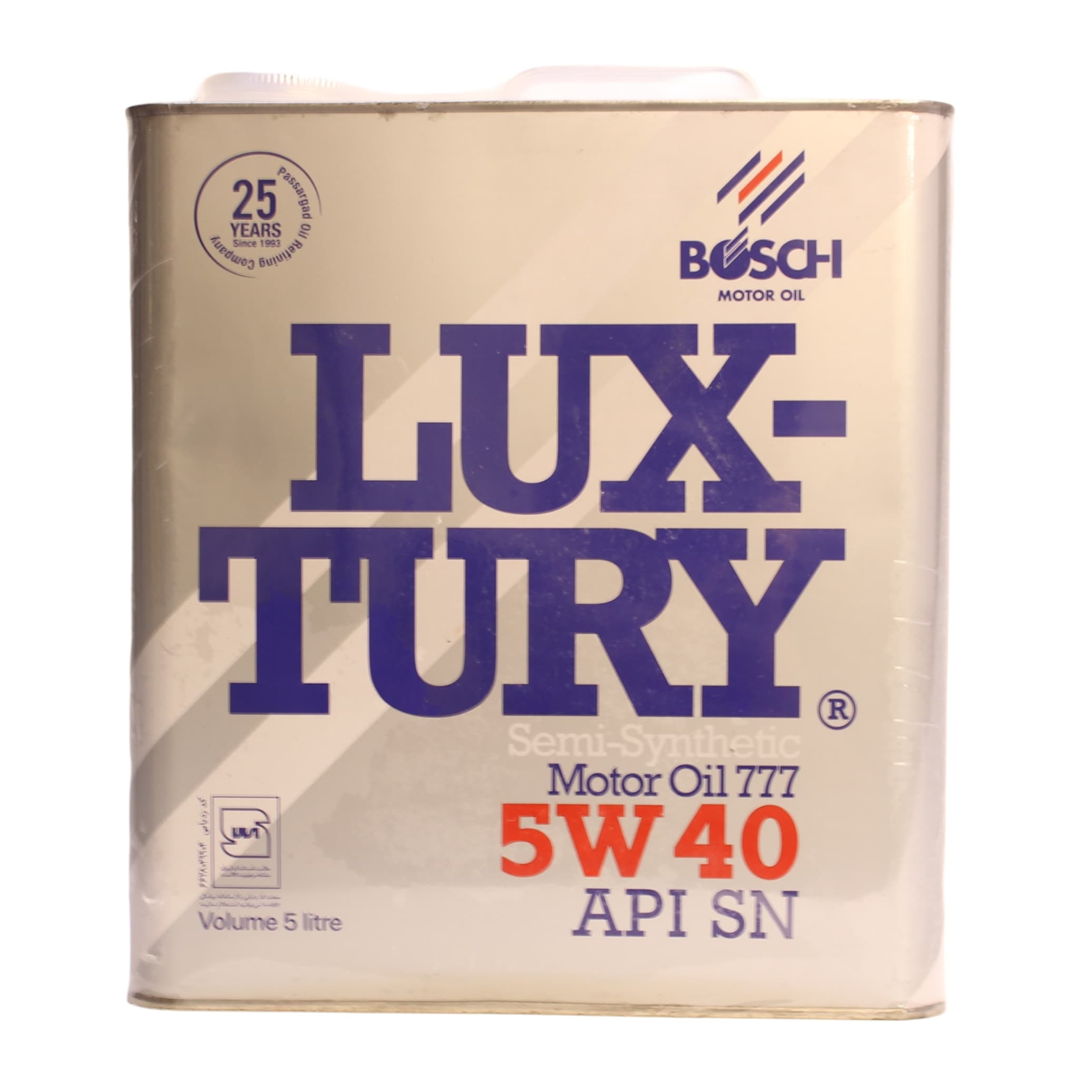 روغن موتور بوش لاکچری 5W40 SN حجم 5 لیتری