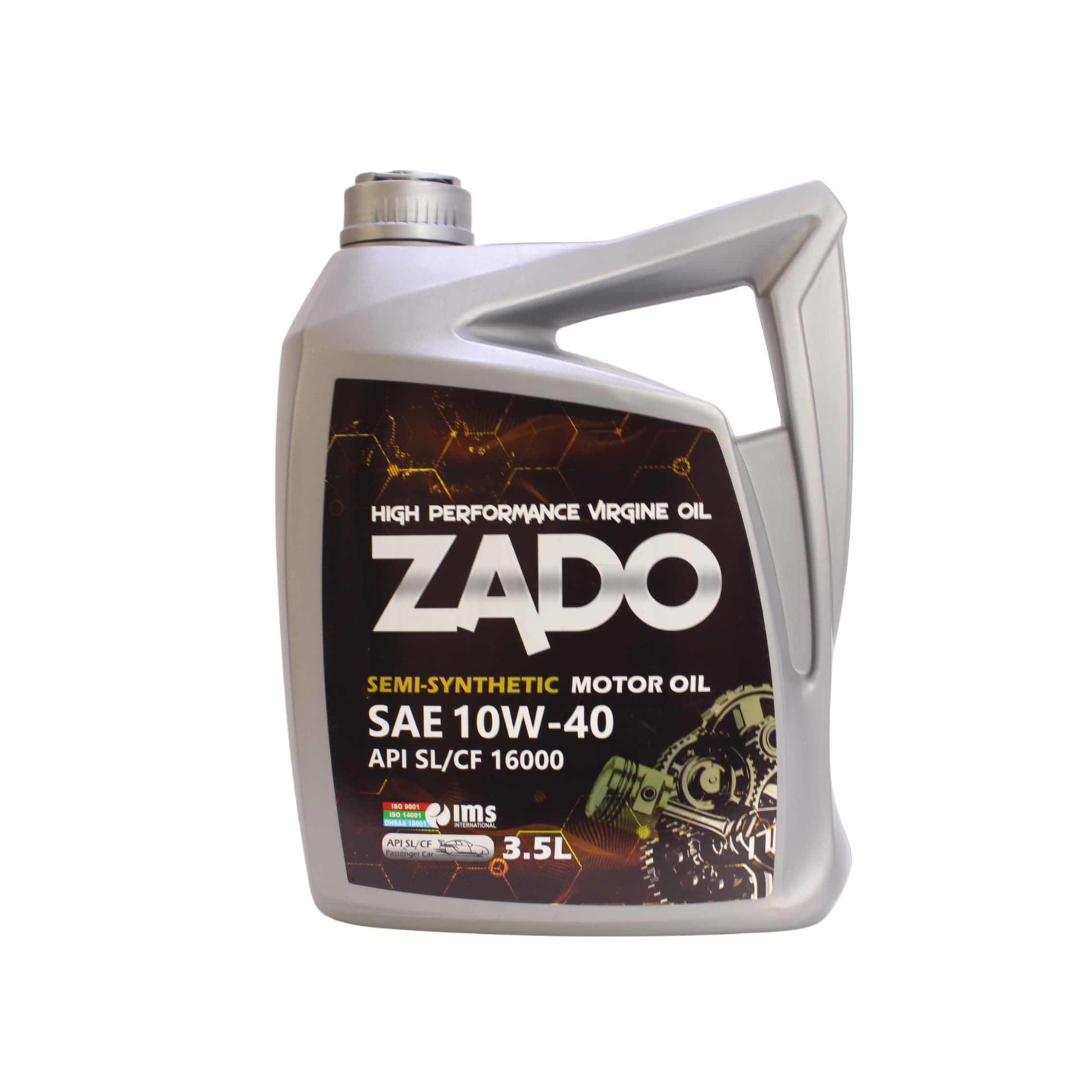 روغن موتور خودرو زادو مدل SAE 10W-40-SL حجم 3.5 لیتر