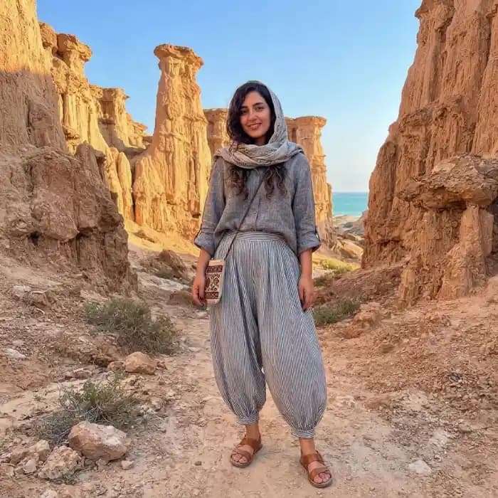 کرپ نخ گرم بالا راه راه ریز — تصویر ۷
