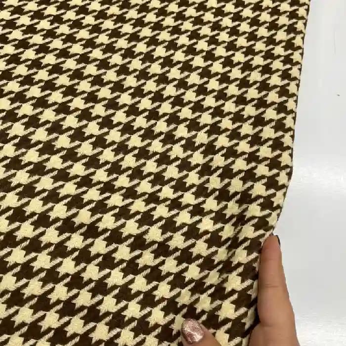 کشمیر پیچازی رنگ قهوه ای کرم — تصویر ۵