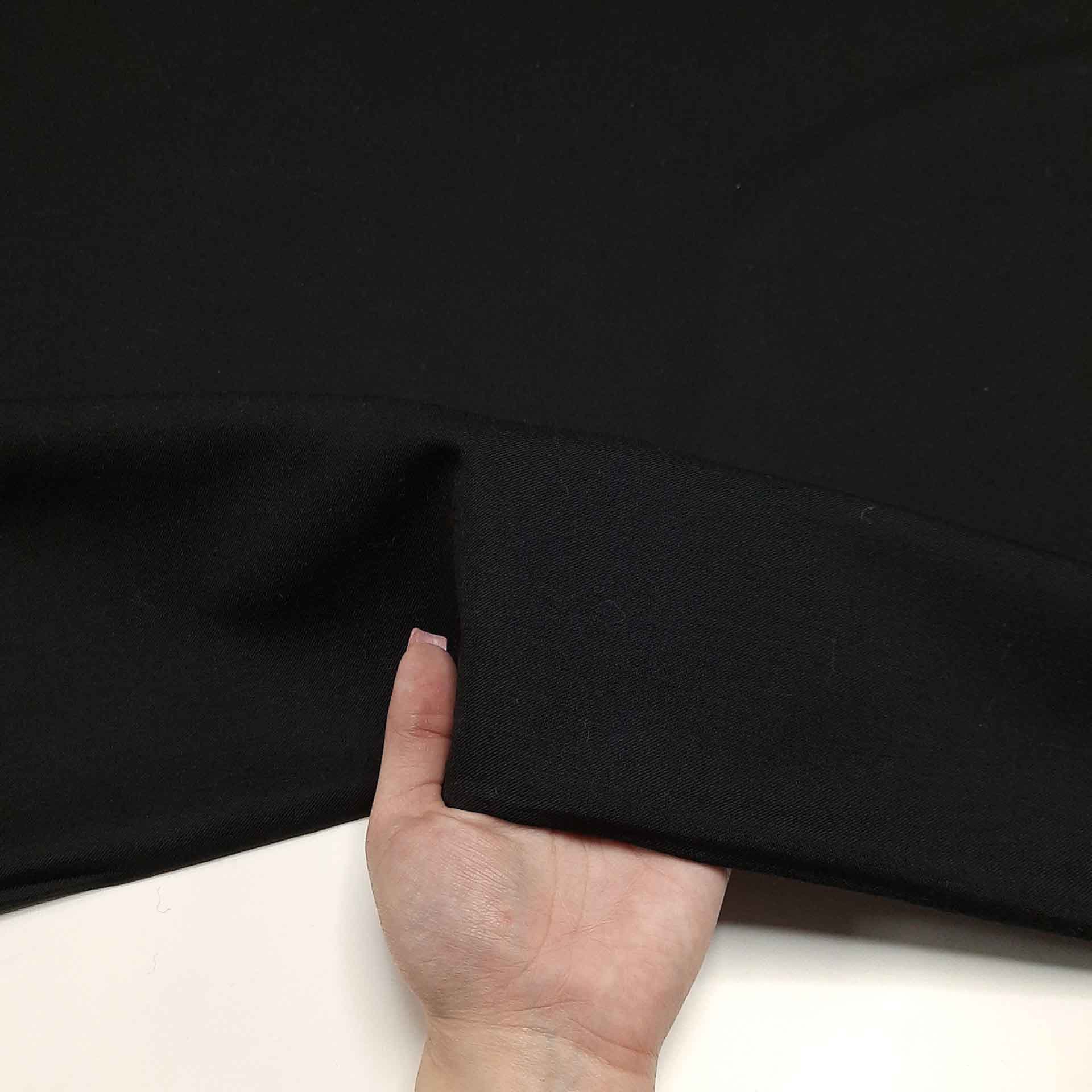 پارچه فاستونی مطهری 45% پشم رنگ مشکی — تصویر ۳