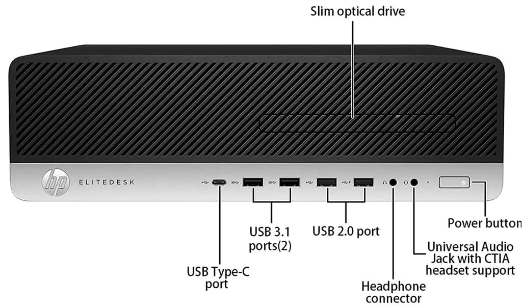 مینی کیس استوک HP EliteDesk 800 G3- i5 نسل 6 رم 16 + 256nvme — تصویر ۴