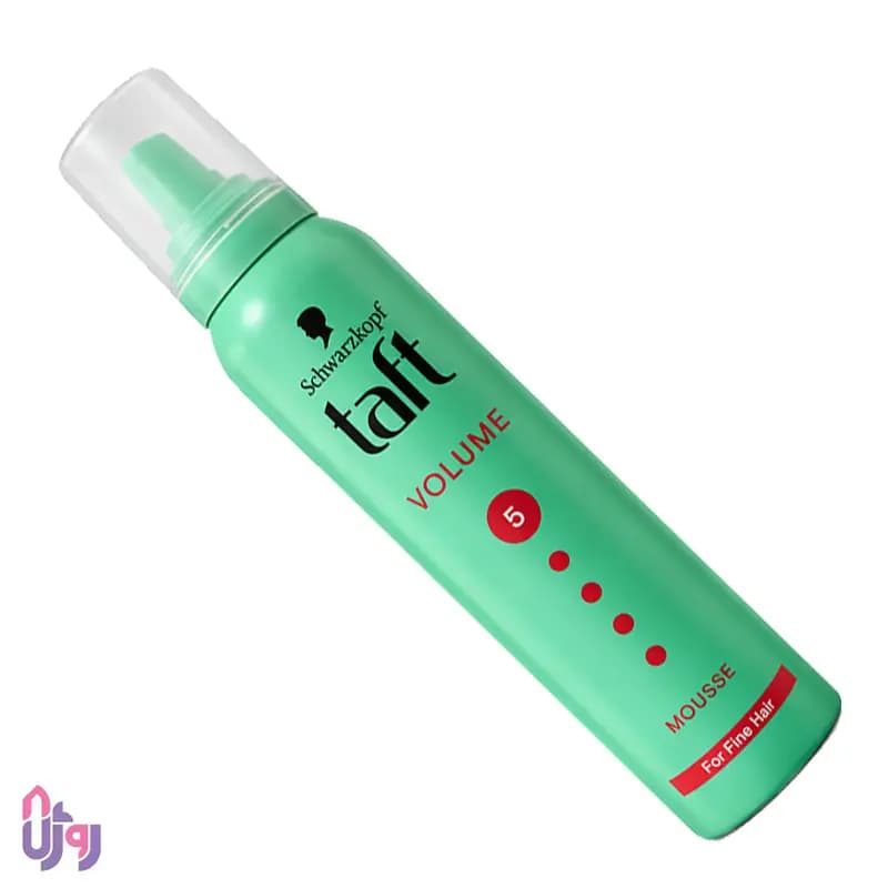 اسپری حالتدهنده مو شوارتسکف تافت Schwarzkopf Taft مدل موس حجمدهنده مو Volume Mousse با قدرت نگهداری 5 Hold Level حجم 150میل — تصویر ۲