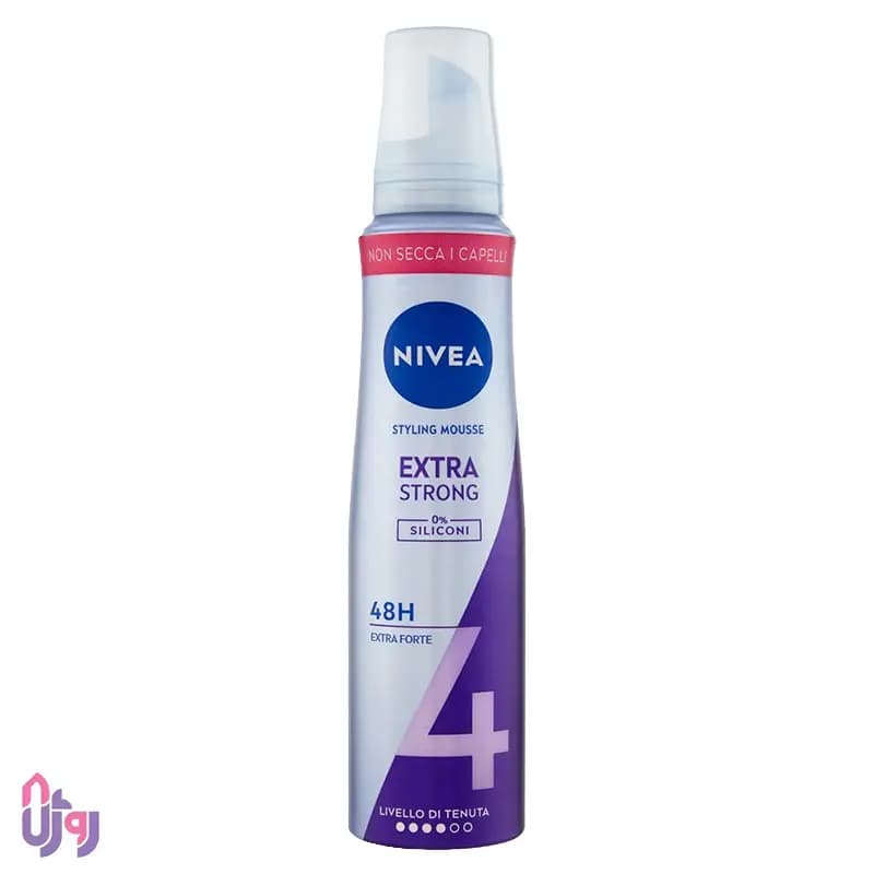 حالت‌دهنده مو نیوآ NIVEA مدل موس حالت‌دهنده و حجم‌دهنده قوی Extra Strong Styling Mousse با قدرت نگهدارندگی 4 حجم 150 میل — تصویر ۶
