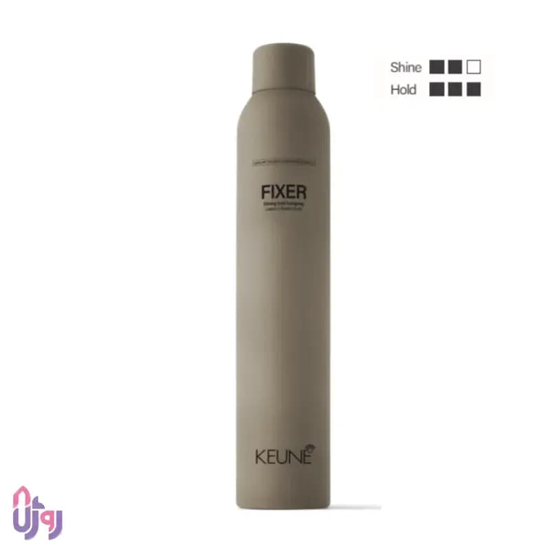 اسپری مو کئون KEUNE مدل استایل فیکسر Style Fixer فیکس کننده مو با قابلیت نگهدارندگی بالا Strong Hold حجم 300 میل — تصویر ۷