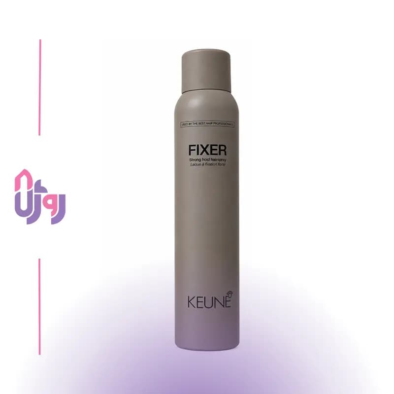 اسپری مو کئون KEUNE مدل استایل فیکسر Style Fixer فیکس کننده مو با قابلیت نگهدارندگی بالا Strong Hold حجم 300 میل
