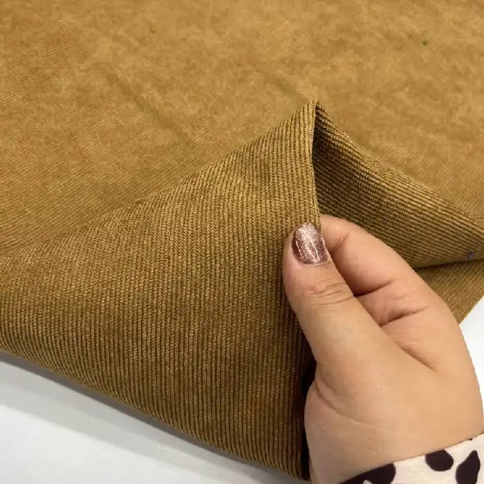 ‎مخمل کبریتی ریز رنگ کرم روشن — تصویر ۳