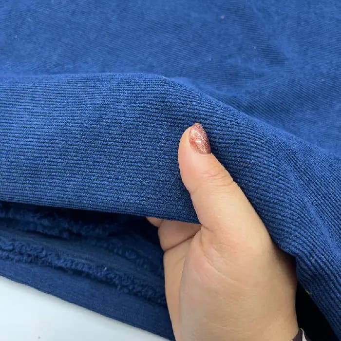 مخمل کبریتی ریز رنگ آبی — تصویر ۲