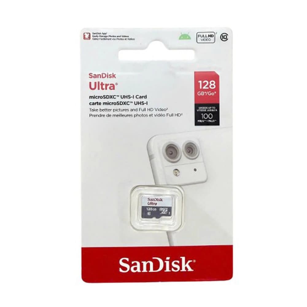 کارت حافظه SanDisk Ultra microSDXC 128GB | سرعت 100MB/s