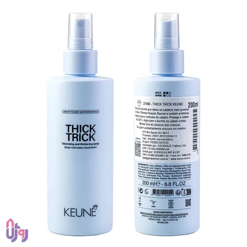 اسپری حجم‌دهنده و ضخیم‌کننده مو کئون KEUNE مدل تیک تریک Thick Trick حجم 200 میلی‌لیتر — تصویر ۲