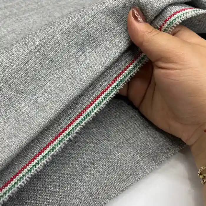 کشمیر سپاهان رنگ طوسی روشن — تصویر ۵