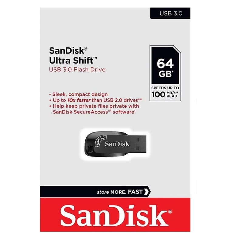 فلش مموری SanDisk Ultra Shift 64GB | رمزگذاری فایل — تصویر ۸