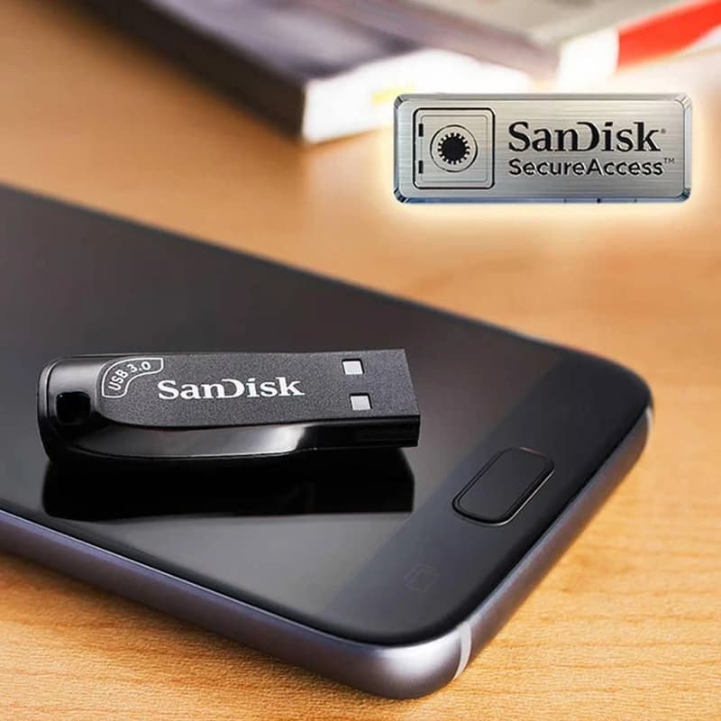 فلش مموری SanDisk Ultra Shift 64GB | رمزگذاری فایل — تصویر ۶