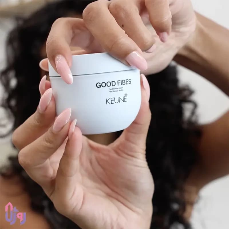 حالت‌دهنده مو کئون KEUNE مدل خمیر فیبری منعطف گود فیبس Good Fibes Flexible Fiber Paste حجم 100 میلی‌لیتر — تصویر ۷