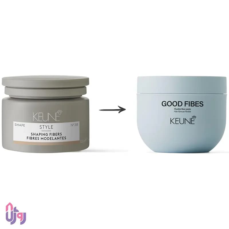 حالت‌دهنده مو کئون KEUNE مدل خمیر فیبری منعطف گود فیبس Good Fibes Flexible Fiber Paste حجم 100 میلی‌لیتر — تصویر ۶