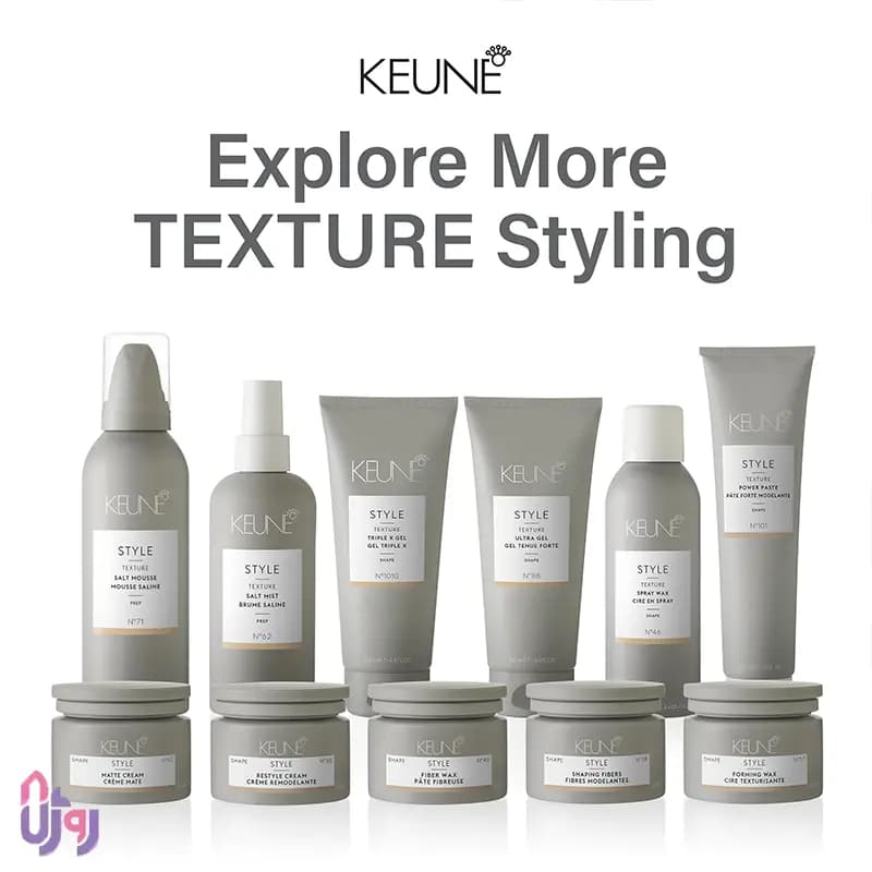 حالت‌دهنده مو کئون KEUNE مدل واکس فیبری Style Shaping Fibers حجم 125 میلی‌لیتر — تصویر ۷