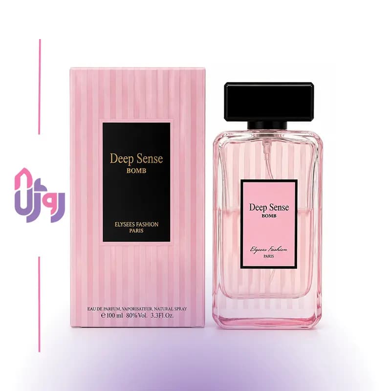 عطر ادوپرفیوم زنانه الیزه فشن Elysees Fashion مدل دیپ سنس بمب Deep Sense Bomb پرایم کالکشن حجم 100 میلی‌لیتر