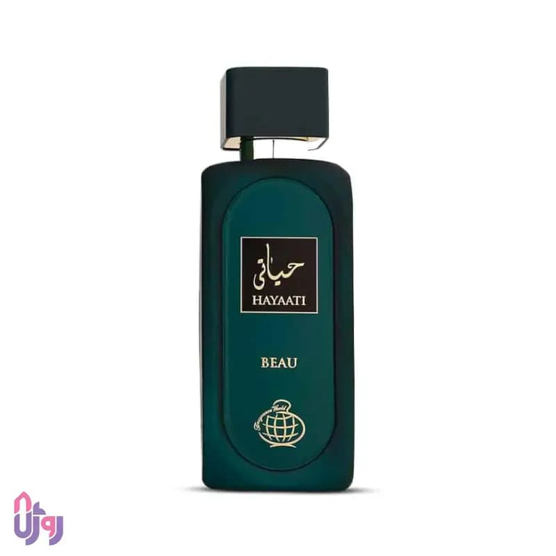 عطر ادوپرفیوم مردانه فراگرنس ورد Fragrance World مدل حیاتی بیو Hayaati Beau حجم 100 میلی‌لیتر — تصویر ۳