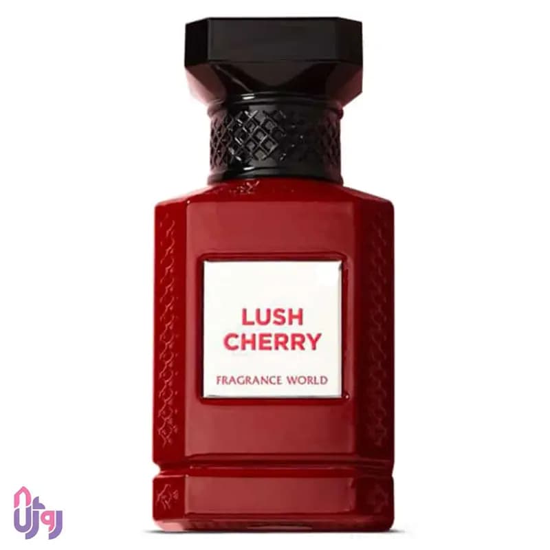عطر ادوپرفیوم یونیسکس فراگرنس ورد Fragrance World مدل لوش چری Lush Cherry حجم 150میلی لیتر — تصویر ۳