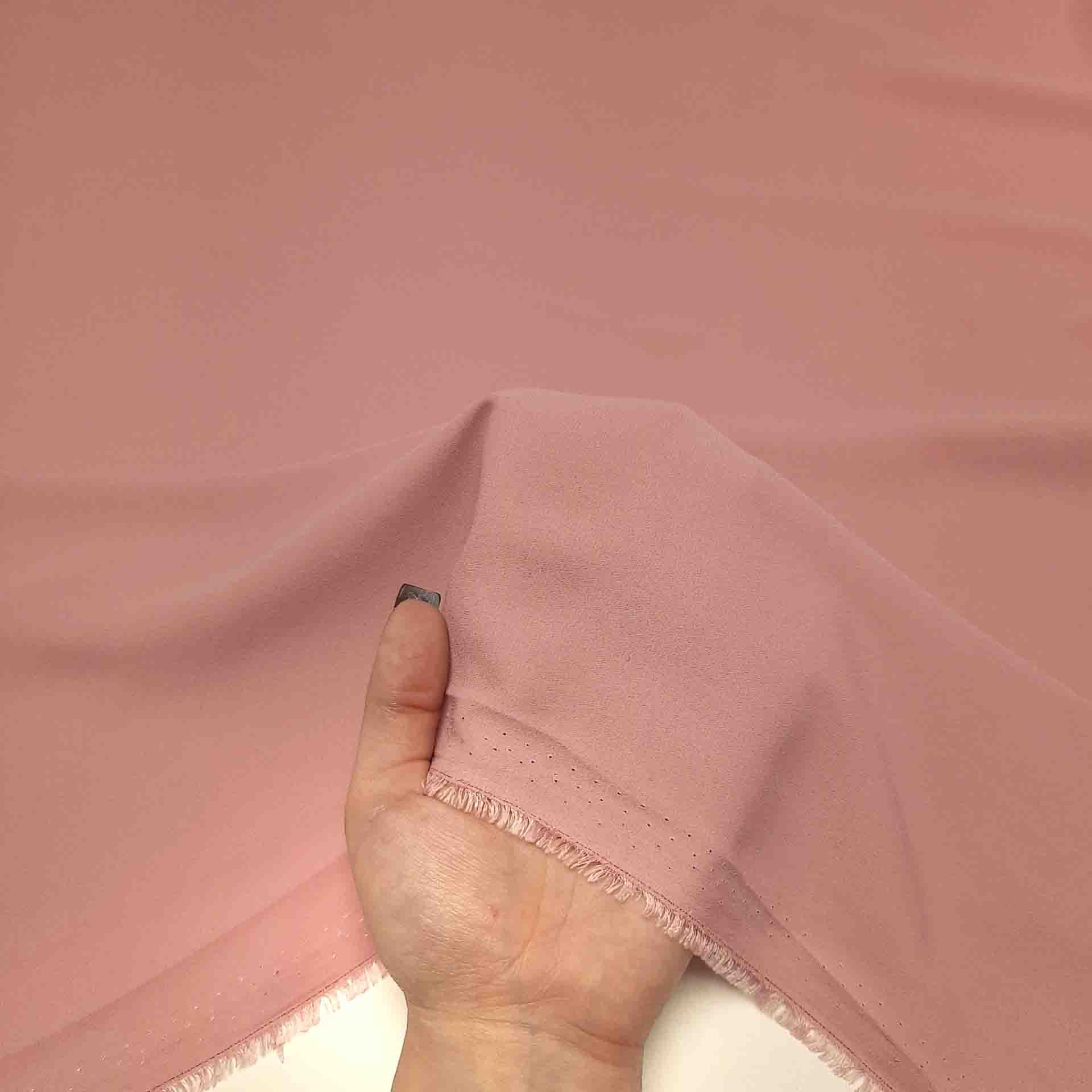 کرپ حریر رنگ کالباسی — تصویر ۲