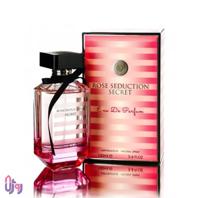 عطر ادوپرفیوم زنانه فراگرنس ورد Fragrance World مدل رز سداکشن سکرت Rose Seduction Secret حجم 100 میلی‌لیتر — تصویر ۴