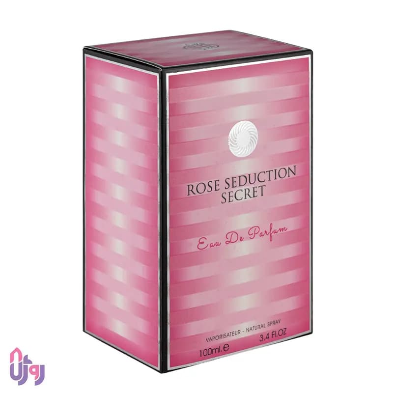 عطر ادوپرفیوم زنانه فراگرنس ورد Fragrance World مدل رز سداکشن سکرت Rose Seduction Secret حجم 100 میلی‌لیتر — تصویر ۶