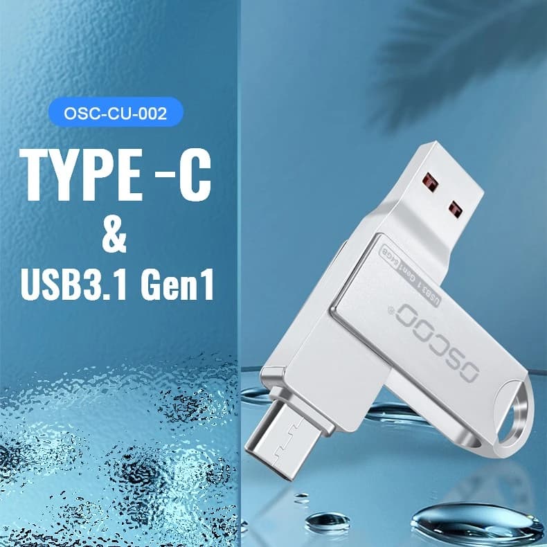 فلش 32 گیگ اوسکو Oscoo CU002 OTG Type-C USB3.1 — تصویر ۳