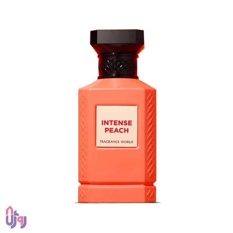 عطر ادوپرفیوم فراگرنس ورد Fragrance World مدل اینتنس پیچ Intense Peach حجم 80 میلی‌لیتر — تصویر ۳