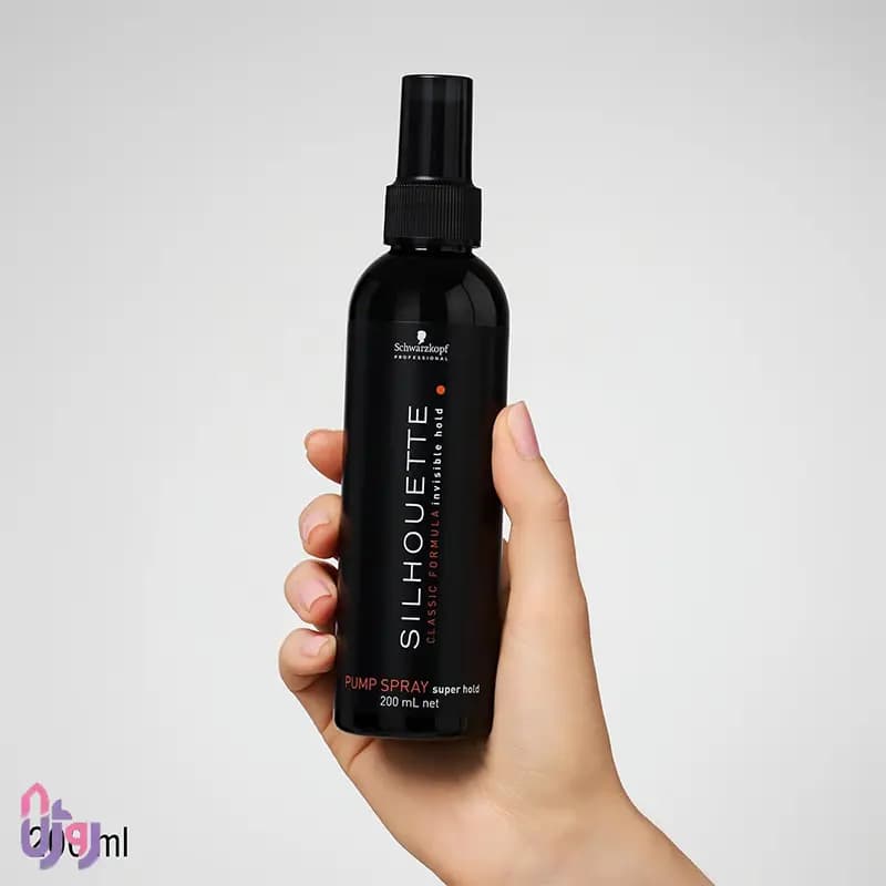 اسپری حالت دهنده مو شوارتسکف پروفشنال Schwarzkopf Professional مدل اسپری پمپی سیلوئت فوق‌قوی Silhouette Pump Spray Super Hold حجم 200ml — تصویر ۵